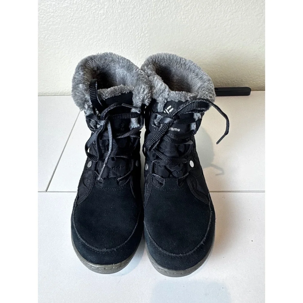 Columbia Minx Shorty II Omni Heat Women Size 7.5 Winter Quilted Faux Fur Boots